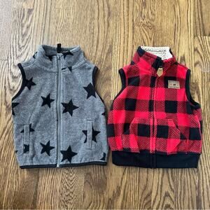 Carter’s fleece vests, size 6 months (set of 2)